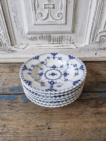Royal Copenhagen Blue Fluted full lace small soup plate no. 1081