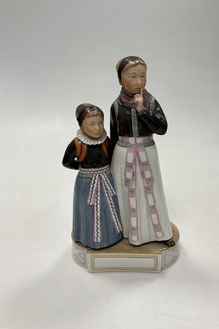 Royal Copenhagen overglasur figur Pieter og Trein Dirch Jan