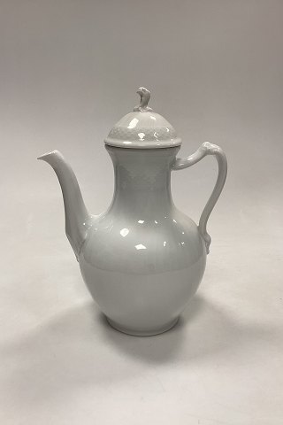 Royal Copenhagen Josephine, Hvid Svejfet Kaffekande No. 128