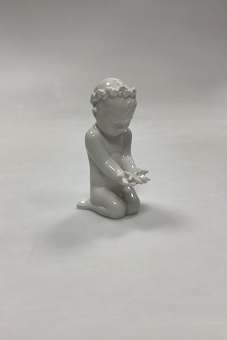 Bing og Grøndahl Blanc de Chine Figur af Havdreng med Søstjerne No. 2265
