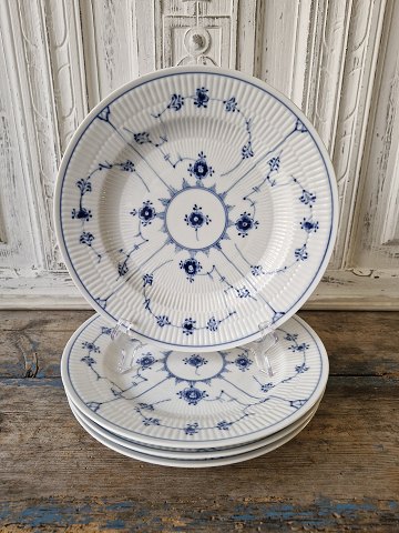 Royal Copenhagen Musselmalet riflet middagstallerken no. 175