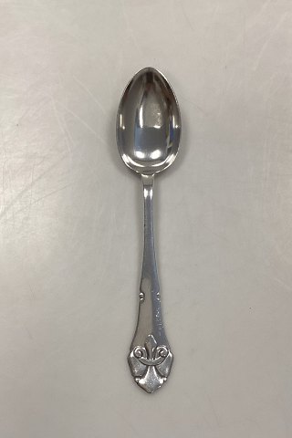 O. V. Mogensen Fransk Lilje Sølvplet Dessertske