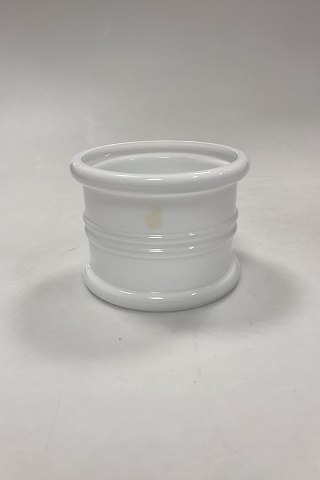 Holmegaard Apoteker Potteskjuler i hvidt glas