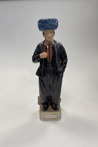 Royal Copenhagen Kongelig Porcelæn Overglasur Figur - Mand fra Amager No. 12100