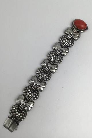 Georg Jensen Sterling Sølv Armlænke No. 30 Paris Koral