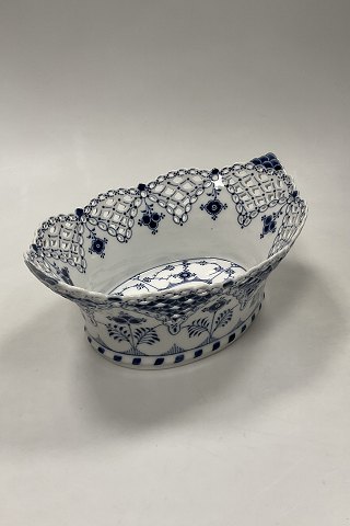 Royal Copenhagen Musselmalet Helblonde Frugtkurv/Oval Skål No. 1059