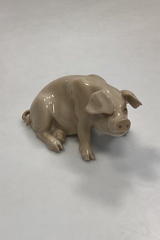Bing og Grøndahl figur Siddende Gris No. 1882