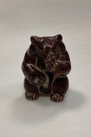 Royal Copenhagen Stentøjsfigur af Siddende Bjørn No. 20185