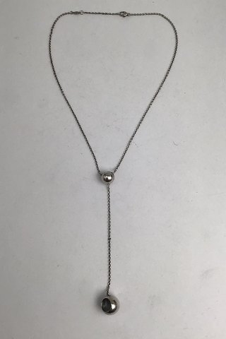 Georg Jensen Sterling Silver Necklace No. 441A Cave Jacqueline Rabun