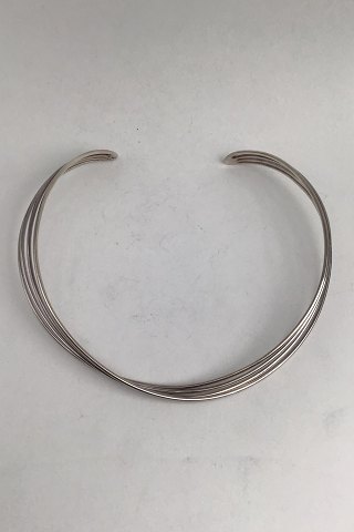Georg Jensen Sterling Sølv Halsring No. 555 Alliance Allan Scharff
