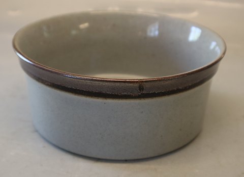 INGRID Bowl  7.5 x 17.5 cm  Brown and Grey  Stoneware Danish Art Pottery Knabstrup