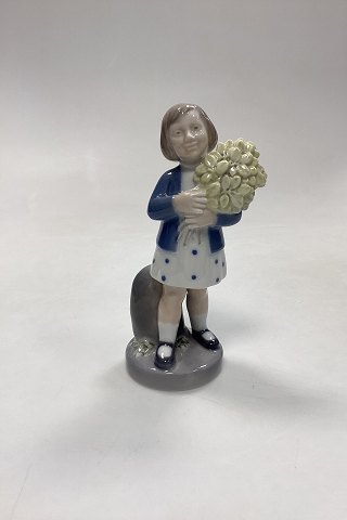 Royal Copenhagen Monthly Figurine May - Girl with Flowers No. 4527