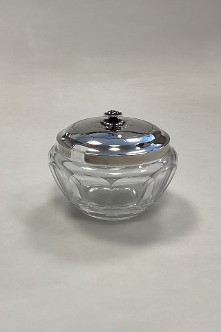 Georg Jensen Sterling Sølv og Baccarat Krystal Confiture Glas No. 486