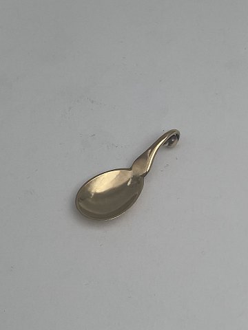 Georg Jensen forgyldt Sterling Sølv Ornamental Salt Ske No 110