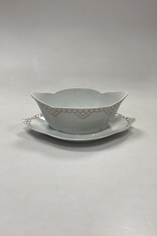 Royal Copenhagen Princess, Gold Sauce Boat No. 563