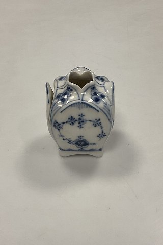 Royal Copenhagen Musselmalet Riflet Bordkortholder og Vase No. 495