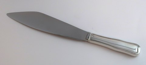 Georg Jensen. Sterling silver. Cake knife with steel blade. Length 25 cm.