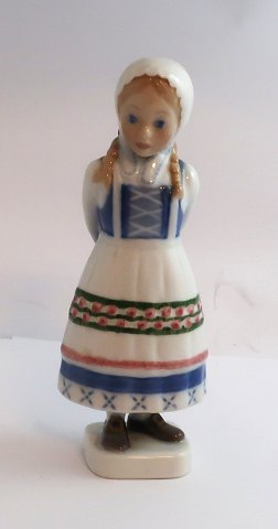 Bing & Grøndahl. Porcelænsfigur. Karin. Årsfigur 1987. Højde 18,5 cm. (1 sortering). No. 490 / 5000.