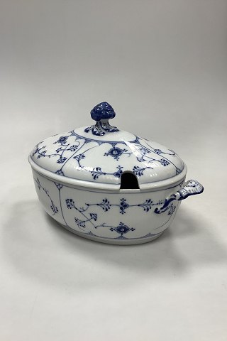 Royal Copenhagen Blue Fluted Plain Oval Tureen No. 214