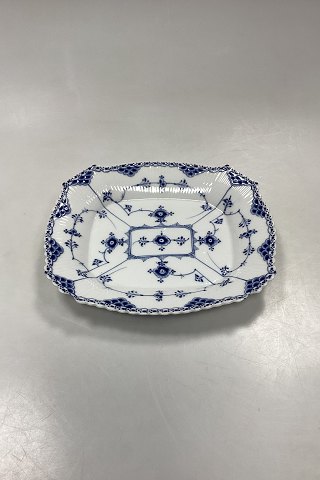 Royal Copenhagen Blue Fluted Half Lace Bread Tray No. 655