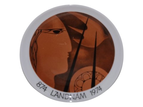 Bing & Grøndahl platteIsland Landnam 874-1974