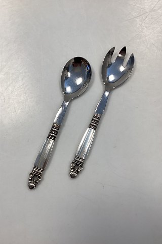 Georg Jensen Konge Sterling Sølv Salat Sæt