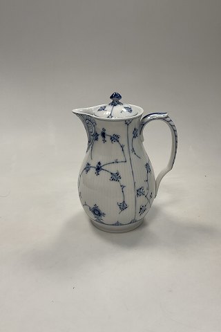 Royal Copenhagen Musselmalet Riflet Chokolade kande No. 30