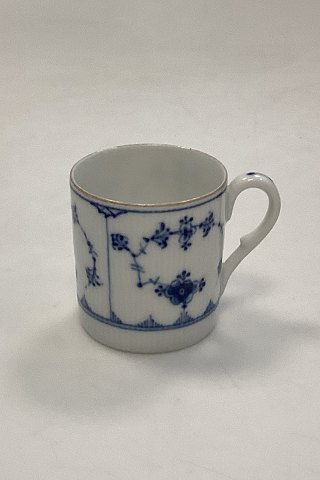 Bing and Grondahl Blue Fluted Plain / Blue Traditional with Gold Mocca Cup