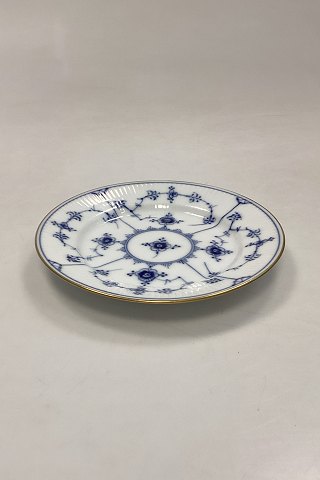 Royal Copenhagen Musselmalet Riflet med Guld Sidetallerken No. 181