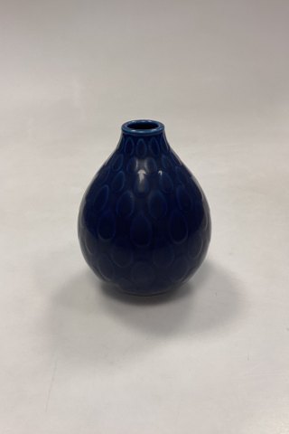 Aluminia Blue Marselis Vase by Nils Thorsson No. 2633
