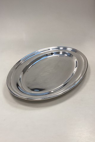 Danish Large Oval Silver Plated Dish