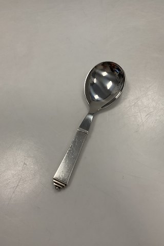 Georg Jensen Pyramid Sterling Silver / Steel Serving Spoon