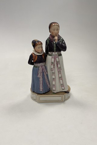 Royal Copenhagen overglasur figur Pieter og Trein Dirch Jan