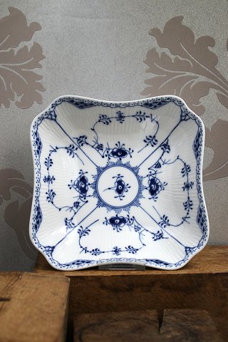Square Blue Fluted, Half Lace Salad Bowl from Royal Copenhagen. 1/708...