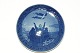 Royal Copenhagen Commemorative Plate, Valdemar-plateDannebrog falling from the sky during the Battle of Reval