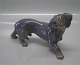 Royal Copenhagen figurine 1450 RC Old Dachshund Designed by Knud Moeller 1913 11 x 19 cm