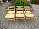 W2 spisebordsstole i eg fra 1953 produceret af C.M madsen istandsat5000 m2 udstilling