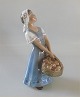 Dahl Jensen figur1287 Pige med æblekurv (DJ) 16,5 cm