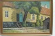 Einar Gross (1895-1962) Mariger motiv: Gårdinteriør Bryggergaarden Teglgade  Maria