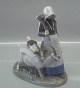 Royal Copenhagen figurine 694 RC Girl with goats Chr. T. 1905  9.5"
