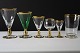 Ida glas med guld,Holmegaard glasværk
