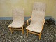 Hvilestole fra Bruno Mattson to forskellige modeller med natur gjorde perfekt stand 5000 m2 udstilling