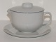 Blue LineLidded gravy boat