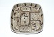 Royal Copenhagen Faience, Square dish.  Dek. No. 719/2884Size: 22.5 x 22.5 cm.