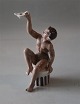 Dahl Jensen figurine1334 Faun with oil lamp (DJ) 14 cm