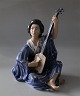 Dahl Jensen figurine1155 Geisha playing instrument (DJ) 23.5 cm