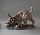 Rare Dahl Jensen figurine1025 Desert lynx (DJ) 23 cm  with base