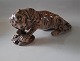 Dahl Jensen figur1285 Tiger med dyrekølle 24,5 cm (Lauritz Jensen)