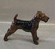 B&G figurB&G 2030 Airedale Terrier 17 cm Design Jens Peter Dahl Jensen 1925