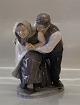 Royal Copenhagen figurine 1326 RC Peasant Couple Dancing Chr. Thomsen 1920 24 x 18 cm
